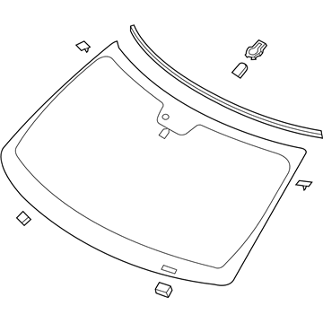 Ford BB5Z-7803100-B Windshield