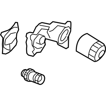 GM 12657486 Oil Filter Housing