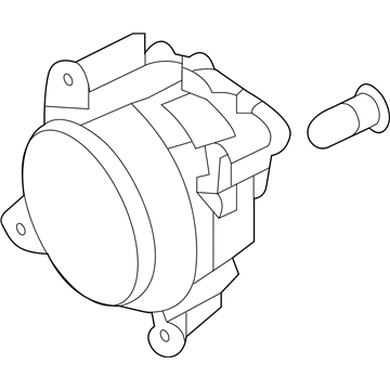 Kia 92202A7210 Front Fog Lamp Assembly, Right