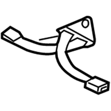 Nissan 88843-6Z602 Rear Seat Buckle Belt Assembly