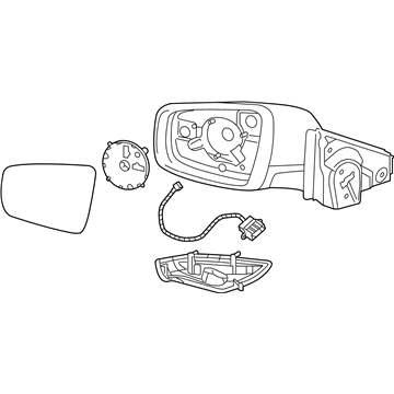 GM 22857439 Mirror Assembly