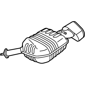 Hyundai 28710-C1520 Rear Muffler Assembly, Left
