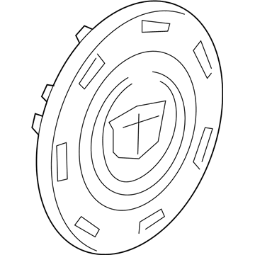 GM 9597355 Cap Hub Wheel *Chrome