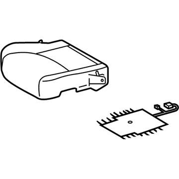 Lexus 71072-48280-A0 Front Seat Cushion Cover, Left (For Separate Type)