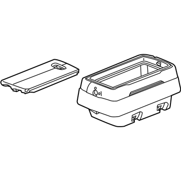 Honda 83409-SCV-A01ZA Console Assy., Removable *NH167L* (GRAPHITE BLACK)