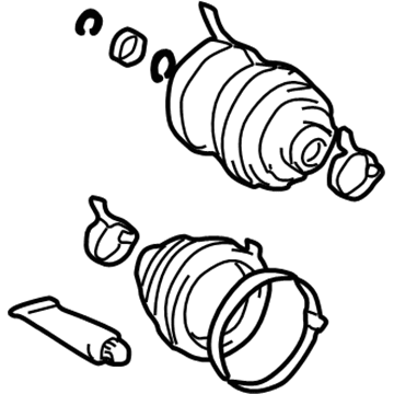Lexus 04428-42070 Boot Kit, Front Drive Shaft, In & Outboard, LH