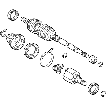 Lexus 43420-47031 Shaft Assembly, Front Drive