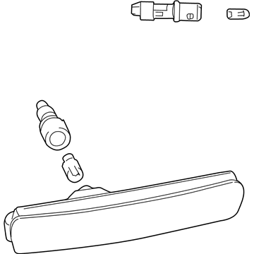 BMW 63-14-8-389-696 Side Marker Light, Right