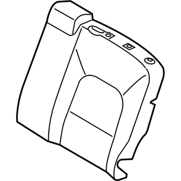 Kia 893601W040BB2 Rear Seat Back Covering Assembly Left