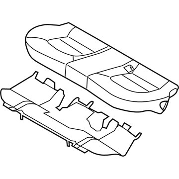 Kia 891001W050BDW Cushion Assembly-Rear Seat