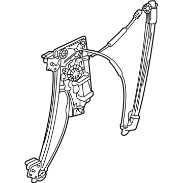 BMW 51-33-8-229-203 Front Left Door Window Regulator