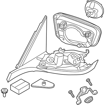 BMW 51-16-9-498-923 HEATED OUTSIDE MIRROR, MEMOR