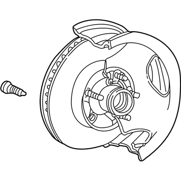 Ford 4L5Z-1102-BA Hub Assembly - Wheel