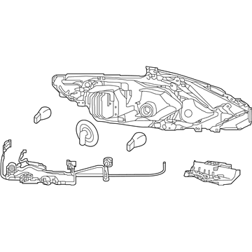 Nissan 26010-9HS3B Passenger Side Headlamp Assembly