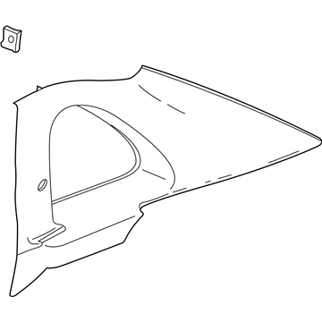 GM 22692142 Molding Asm, Quarter Window Garnish *Grante Shale