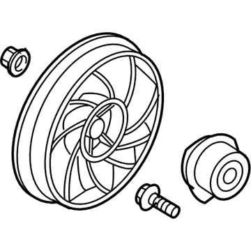 GM 88958078 Motor Asm, Engine Coolant Fan (W/Blade) (LH)