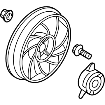 GM 88958076 Motor Asm, Engine Coolant Fan (W/Blade & Wire Leads) (RH)