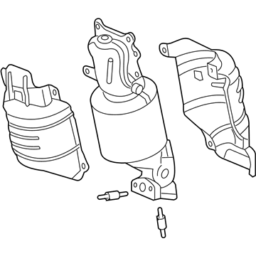 Honda 18180-RLV-A00 Converter Assembly, Front Primary