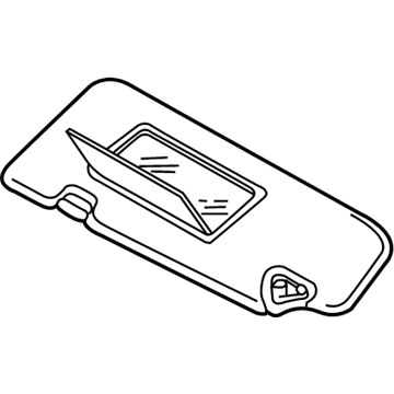 Nissan 96401-1EJ0A Left Sun Visor Assembly