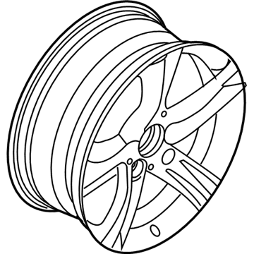 BMW 36-11-6-796-244 Disc Wheel, Light Alloy, Reflex-Silber