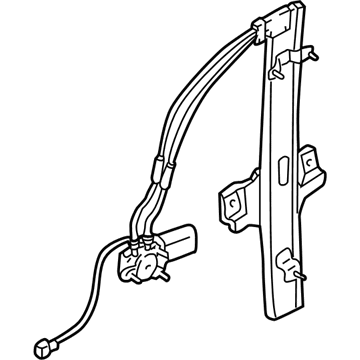 Kia 0K2A272560D REGULATER Assembly-Window, RH