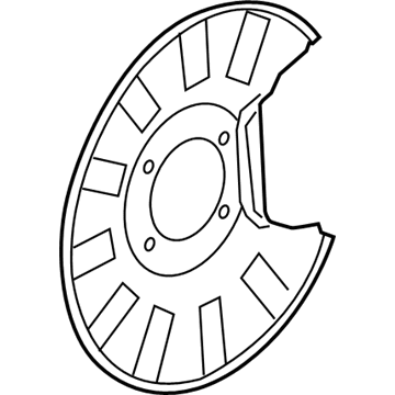 Acura 43253-TZ5-A10 Splash Guard, Right Rear