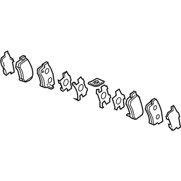 Acura 43022-TZ5-A10 Rear Pad Set