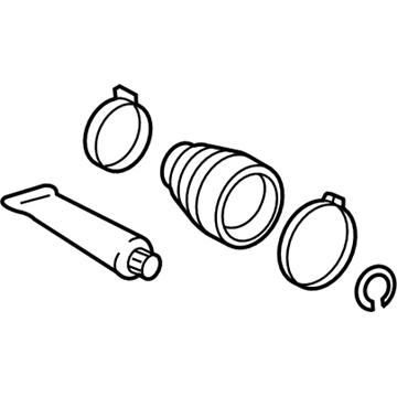 Toyota 04437-08050 Front Cv Joint Boot, Right