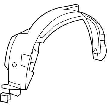 Honda 74100-SWA-A01 Fender Assembly, Right Front (Inner)