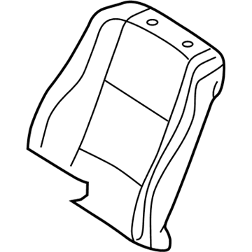 BMW 52-10-8-177-404 Cover Backrest, Leather