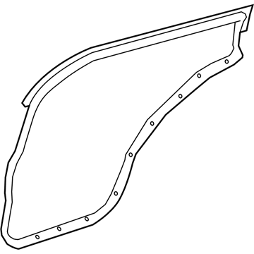 Nissan 82831-6MA0A Weatherstrip-Rear Door, LH