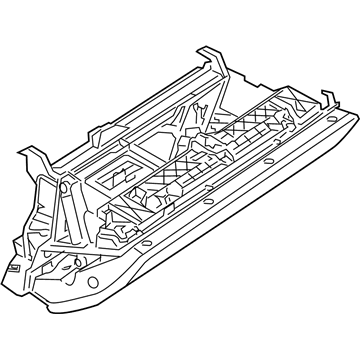 BMW 51-16-7-891-304 Glove Box, Leather