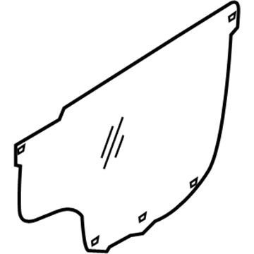 Kia 821803E000 Screen-Front Door, RH