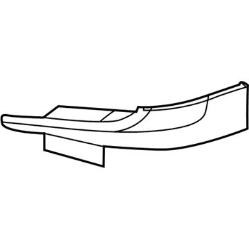 Acura 71110-TL0-G90ZD Spoiler Assembly, Right Front Bumper (Alabaster Silver Metallic)
