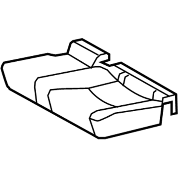 Lexus 71076-60F40-A2 Rear Seat Cushion Cover Sub-Assembly, Left (For Bench Type)