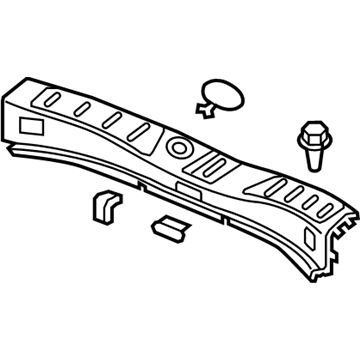 Acura 84640-SZN-A02ZA Lining Assembly, Rear Panel (Premium Black)