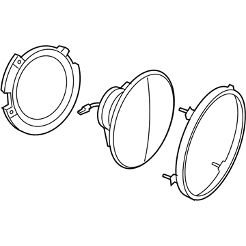 Mopar 55078149AD Driver Side Headlight Assembly