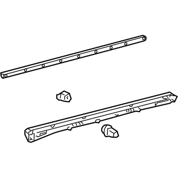 Lexus 75736-0E010 Moulding, Front Door Outside, Lower LH