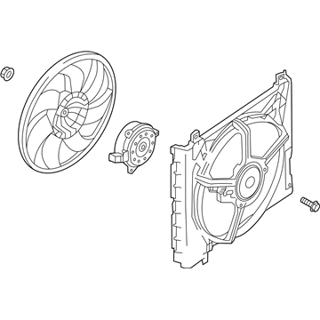 Nissan 21481-9KK0A Shroud-Motor Fan