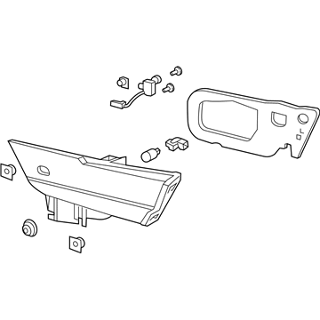 Acura 34155-T3R-A81 Light Assembly L Lid