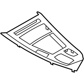 BMW 51-16-9-129-241 Trim, Centre Console, Satinsilber