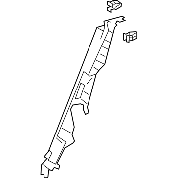 Lexus 62552-76030-C0 GARNISH, RR Seat Sid