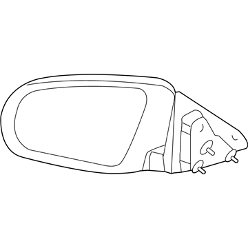 Mopar 1AL021RHAC Outside Rearview Electric Heated Mirror