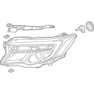 Honda 33100-TG7-A21 Headlight Assembly, Passenger Side (Stanley)