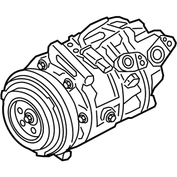 BMW 64-52-6-822-849 Air Conditioning Compressor With Magnetic Coupling