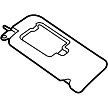 Kia 85210A9200DAA Sunvisor Assembly Left