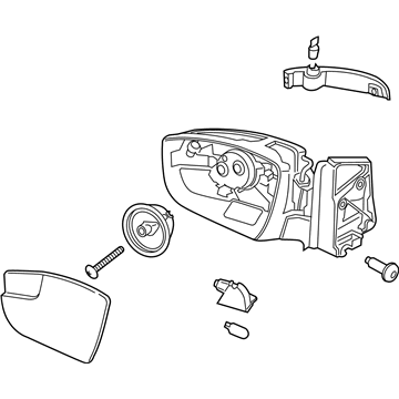 Ford CJ5Z-17683-FA Mirror Assembly