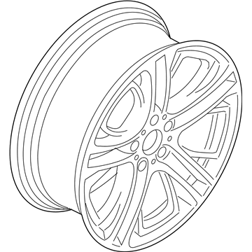 BMW 36-11-6-787-582 M Double Spoke 310 - Single wheel front, without tire 8.5J x 20