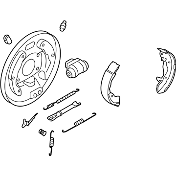 Kia 583602F100 Brake Assembly-Rear Rh