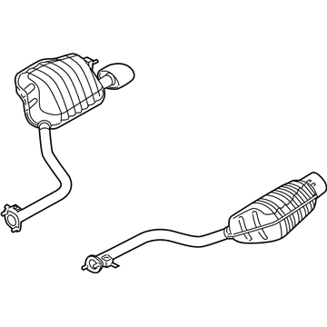 Hyundai 28700-3M520 Tail With Muffler Pipe, Right